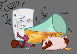 adamationz cum from_behind inanimate_insanity object_shows oj_(ii) osc paper_(ii) penetration sex tentacle_penis