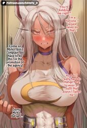 1girl 1girls abs ai_generated angry angry_expression angry_face animal_ears b34sty_0 big_boobies big_boobs big_breasts big_tits big_titties blush boku_no_hero_academia boobs breasts bunny_ears bunny_girl clenched_teeth costume ears eyes girl hair hero hero_costume hero_outfit_(mha) heroine indoors large_boobies large_boobs large_breasts large_tits large_titties long_hair looking_at_viewer mirko muscular muscular_female my_hero_academia patreon red_eyes rumi_usagiyama staring_at_viewer sweatdrop sweating tan tits usagiyama_rumi watermark white_costume white_hair woman