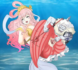 artist_request bondage female hody_jones large_breasts male mermaid one_piece shirahoshi straight_hair