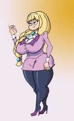 1female 1girl 1girls adult adult_female aged_up ass bangs big_ass big_breasts blonde blonde-haired_female blonde_female blonde_hair blonde_hair_female boobs braid braided_hair braided_ponytail breasts breasts_bigger_than_head female gooeyblob gravity_falls hairband huge_breasts leggings long_legs mayor milf newgrounds newgrounds_link older_female pacifica_northwest pantyhose stockings thick thick_ass thick_hips thick_legs thick_thighs thigh_highs thighhighs thighs woman