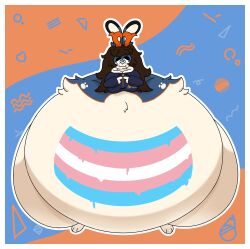 bbw big_breasts breasts female furry huge_breasts monobutt overweight tagme thick_thighs tr45hc4n trans_flag wide_hips