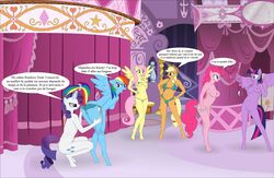 anthro applejack_(mlp) breasts carousel_boutique clothing fab3716 female fluttershy_(mlp) friendship_is_magic group my_little_pony pinkie_pie_(mlp) princess_twilight_sparkle_(mlp) pussy rainbow_dash_(mlp) rarity_(mlp) smooth_skin swimwear twilight_sparkle_(mlp)