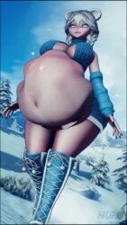 1girls 3d_(artwork) 3d_animation 3d_model bear bear_girl belly_bulge big_belly big_breasts braided_hair bulging_belly curvy_body curvy_female curvy_hips fat_belly fat_female female_focus female_only female_pred fetish footwear giant_breasts gigantic_breasts growling mp4 nora_(norathefrozentundra) noratfrozent norathefrozentundra predator/prey short_hair snow stomach_bulge stomach_noises tagme unknown_prey video vore vore_belly vrchat vrchat_avatar vrchat_media vrchat_model vrchatmedia walking white_hair