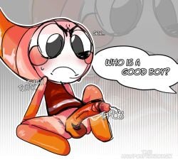 1boy annoyed annoyed_expression anthro anthro_male anthro_only artwork_(digital) blush blushcrunch_studio blushing dandy's_world dandys_world english_text for_a_head good_boy gray_eyes grey_eyes huh? looking_at_genitalia looking_at_own_genitalia looking_at_own_penis looking_at_penis looking_down_at_genitalia looking_down_at_own_genitalia looking_down_at_own_penis looking_down_at_penis male male_anthro male_only male_urethral_insertion marafon multicolored_body multicolored_skin object_head object_in_penis object_in_urethra object_insertion pissed_off praise red_dress red_dress_shirt roblox sex_toy shrimpo_(dandy's_world) simple_background sitting_on_floor solo sounding_rod speech_bubble spread_legs sweat sweating throbbing_penis toon_(dandy's_world) urethral_insertion video_games