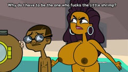 1boy 1girls 2d anne_maria_(tdi) brown_skin brown_skinned_female cameron_(tdi) dark-skinned_male dark_skin edit female male nude nude_female nude_male nudity otakusedits tagme tan_skin tan_skinned_female total_drama:_revenge_of_the_island total_drama_(series) total_drama_island