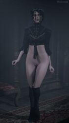 1girls 3d black_hair cd_projekt_red exposed_pussy female female_only iris_von_everec no_panties no_pants ornate_clothing partially_clothed sfmlover22 small_breasts solo solo_female standing the_witcher_(series) the_witcher_3:_wild_hunt vagina yellow_eyes