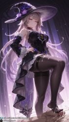 1girls ai_generated barefoot big_breasts breasts closed_mouth cum cum_on_feet cumshot curvy curvy_body curvy_female dreamyan_ai ejaculation feet foot_fetish foot_focus footjob hair herta_(honkai:_star_rail) hi_res high_quality high_resolution highres honkai:_star_rail large_breasts long pantyhose purple_eyes seductive seductive_eyes seductive_look seductive_mouth seductive_pose seductive_smile smile smiling standing the_herta_(honkai:_star_rail) thick_ass thick_thighs thighs toes uncensored witch witch_hat