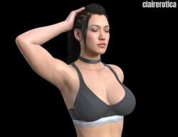 armpit closed_eyes closed_mouth li_mei li_mei_(new_era) mortal_kombat mortal_kombat_1_(2023)