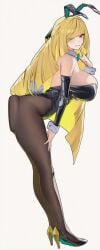 ai_generated big_ass big_breasts bunny_ears bunnysuit circle_ueponzu huge_breasts lusamine_(pokemon) pokemon tagme