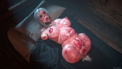 amputated_arm amputated_leg amputee bimbo bimbo_lips bimbofication body_writing ciri cum cum_in_ass cum_in_eye cum_on_body cum_on_face fuck_nugget fucktoy green_eyes grey_hair living_sex_toy nugget pain puffy_anus puffy_lips puffy_pussy purplecharm quadruple_amputee sex_slave the_witcher_(series) the_witcher_3:_wild_hunt this_is_your_life_now torture