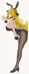 ai_generated big_ass big_breasts bunny_ears bunnysuit circle_ueponzu cynthia_(pokemon) huge_breasts pokemon tagme