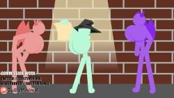animated big_penis cumflation guiltyminimal no_sound orc orge original original_character size_difference stick_figure stickman stomach_bulge stomach_deformation tagme video