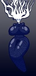 bindings female giantess hollow_knight large_boobs large_breasts starrver white_lady_(hollow_knight)