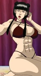 1girls abs avatar_legends avatar_the_last_airbender cleavage double_bun female female_only fire_nation goth goth_girl gothic hairbun mai_(avatar) noblewoman nonbender selfie solo thegreatiron