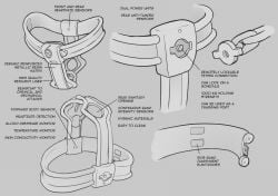 black_and_white chastity_belt chastity_device english_text female_chastity item_description png tang technical_drawing text