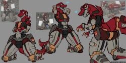 arms_behind_head child_bearing_hips claws dinosaur dinosaur_girl female kyoryu_sentai_zyuranger mighty_morphin_power_rangers posing power_rangers robot robot_girl super_sentai tagme tail thick_thighs tyrannosaurus tyrannosaurus_rex wide_hips zord_(power_rangers) zyuranger