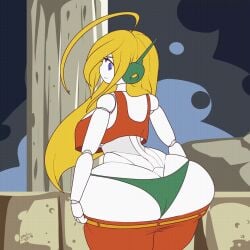 1female 1girls alternate_ass_size alternate_breast_size animated artist_name artist_signature ass big_ass big_butt blonde_female blonde_hair blonde_hair_female breasts bubble_butt canon_panties cave_story clothing crop_top curly_brace dat_ass fat_ass female female_only gif green_panties hair huge_ass jiggle jiggling_ass large_ass panties pants robot robot_girl sole_female solo struggling struggling_to_fit tagme thick_ass thick_thighs twitter_link video visible_panties watermark wide_hips yellow_hair yellow_hair_female zedrin