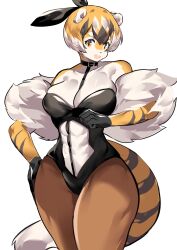 1girls big_breasts breasts bunnysuit cleavage feline female furry huge_breasts mx99926 tagme thick_thighs tiger tiger_girl wide_hips