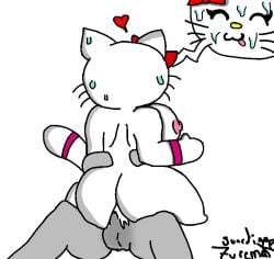 2024 big_breasts bracelet cum_in_pussy cum_inside hair_ornament headgear hello_kitty hello_kitty_(character) hello_kitty_(series) kitty_white pussy sanrio sweat tagme uwu white_body white_fur