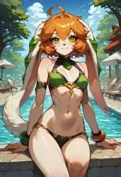 aaaaadw ai_generated anthro bikini blush canine civitai female female_protagonist freedom_planet freedom_planet_2 looking_at_viewer low_effort milla_basset off_model poor_quality video_games