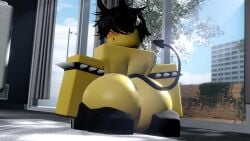 1boy 3d ass black_hair femboy goblin hyper_penis lauxdmn roblox robloxian self_upload tagme thick_thighs