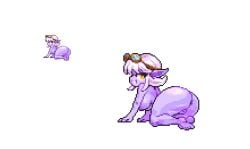 1girls anus ass barefoot big_ass breasts completely_nude completely_nude_female female female_only full_body league_of_legends looking_at_viewer looking_back naked naked_female noscium nude nude_female pixel_art pussy solo solo_female tristana white_background yordle