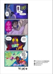 blackmail blowjob caught caught_by_surprise caught_in_4k caught_in_the_act caught_on_camera dark-skinned_female dark_skin dialogue fellatio gay interracial jessica_drew marvel marvel_comics miguel_o'hara muscular muscular_male oral_penetration oral_sex orao peter_b_parker phone robokeh spiderverse tan_skin text text_bubble yaoi