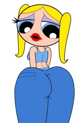 artstyle_imitation ass blonde_hair blue_eyes bubbles_(powerpuff_girls) powerpuff_girls