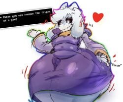 anthro anthro_male asriel_dreemurr asriel_dreemurr_(god_form) ass_grab belly bulge bulge_through_clothing chubby chubby_male curvaceous curvy curvy_figure curvy_male femboy gay goat huge_ass huge_butt huge_thighs humanoid hyper hyper_thighs mirukiblue moobs nipple_bulge nipples_visible_through_clothing smug_face thick thick_legs thick_thighs thigh_grab thighs thighs_together