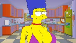 1girls big_breasts female hair_blue marge_simpson tagme the_simpsons