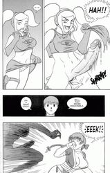 comic dead_or_alive dickgirl female futanari human intersex isabella_valentine kasumi_(doa) monochrome nureruru parappa_da_rappa parappa_the_rapper soul_calibur space_channel_5 ulala