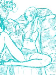 1girls animal artist_request boa_hancock female female_focus female_only one_piece salome_(one_piece) snake solo_focus straight_hair tagme