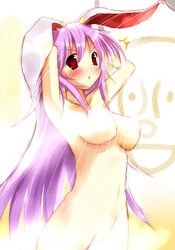 1girls animal_ear blush breasts bunny_ear bust female long_hair lowres nude pink_hair red_eyes reisen_udongein_inaba scarlet_(studioscr) shower solo touhou