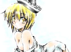 ayaaiserio blonde_hair lunasa_prismriver nipples solo touhou