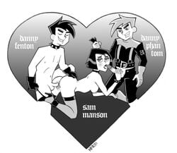 1girls alpha_male canon_couple danny_fenton danny_phantom doggy_style female harok human male sam_manson straight straight_hair tagme