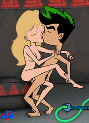 1boy 1girls american_dragon:_jake_long blonde_hair completely_nude completely_nude_female disney female female/male female_penetrated jake_long male medium_breasts nipples nude nudity rose_(huntsgirl) tagme wdj