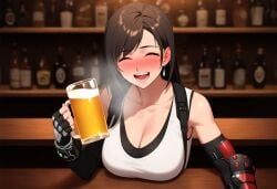 1girls ai_generated alcohol bartender big_breasts blush blushing_female blushing_profusely breath cleavage deep_cleavage dripping drunk female female_only final_fantasy final_fantasy_vii happy huge_breasts image_sequence image_set large_breasts looking_at_viewer massive_breasts open_mouth posing posing_for_the_viewer self_upload serving_beverage serving_drink sweatdrop sweating sweaty sweaty_body sweaty_breasts thick_nipples tifa_lockhart uncensored uncensored_breasts yeetyboi5000