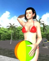 1girls 2024 2d 2d_animation 3d adjusting_hair adult_female artist_name beach big_ass big_breasts black_hair cleavage closed_eyes clothed clothed_female day daytime dead_or_alive fair-skinned_female fair_skin female female_only hand_behind_head human human_female leotard light-skinned_female light_skin medium_hair milf misspussyfan momiji_(ninja_gaiden) ninja_gaiden no_sex not nude_version_available outdoors outside realistic_breast_size realistic_proportions sfw sfw_version solo solo_female straight_hair swimsuit thick_thighs white_border wholesome