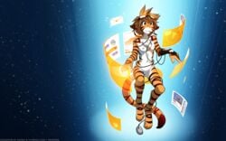 16:10 2017 amber_eyes anthro blue_background breasts brown_hair casual_nudity chat chest_tuft computer_mouse digitigrade edit envelope eyewear felid female flora_(twokinds) fur gesture goggles gradient_background hair heart hi_res hologram keidran mammal monitor mrs._nibbly mrs_nibbly_(twokinds) multicolored_fur nipples nude nude_edit object_in_mouth orange_fur pantherine pen pointing pussy rodent sciurid simple_background sitting smile solo striped_fur stripes tiger tom_fischbach trace_legacy tree_squirrel tuft twokinds virtual_reality webcomic white_fur wire yellow_eyes