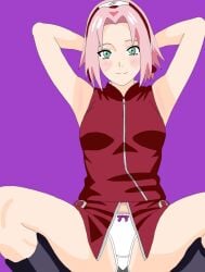 exposed_panties girl naruto_shippuden panties sakura_haruno sakura_haruno