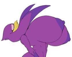 arkanman arkman avian big_breasts bird bouncing_breasts breasts closed_eyes color_edit colored female flame_markings hair hi_res huge_breasts long_hair markings navel nipples nude purple_body sega solo sonic_(series) sonic_riders sonic_the_hedgehog_(series) third-party_edit wave_the_swallow