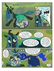 alicorn angry belly big_belly canterlot comic dialogue earth_pony english_text flashequestria foal huge_belly hyper hyper_belly hyper_pregnancy impossibly_large_belly lying_down mommy_chrissy my_little_pony onomatopoeia pegasus pregnant princess_luna_(mlp) queen_chrysalis_(mlp) sexy show_accurate sitting_up sleeping sneer sound_effects surrogate_mother text text_bubble thought_bubble translucent_belly transparent_belly transparent_flesh umbilical_cord womb_with_a_view yeaa_(comic) zzz