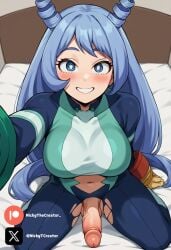 ai_assisted ai_generated big_breasts big_penis blue_eyes blue_hair boku_no_hero_academia cock colored dick fluids futanari futanari/female hadou_nejire hadou_nejire_(hero_outfit) my_hero_academia nejire_hado nejire_hado_(hero_outfit) nejire_hadou penis sexy sexy_body sexy_pose testicles white_body white_girl white_skin