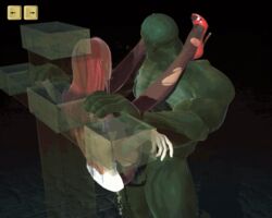 3d 7thdream animated big_breasts bound_arms bound_to_pole censored clothed_sex dropping female gloves green_penis green_skin high_heels huge_balls huge_cock licking licking_foot muscular nipples orc pantyhose pretty_warrior_may_cry rape red_hair rough rough_sex sex torn_pantyhose unwilling