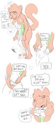 absurd_res ailurid animancer comic dipodid drunk female female_only furry hi_res jerboa jez luck_(animancer) mammal mouse murid murine no_humans red_panda rodent