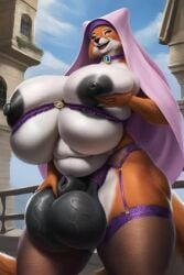 1futa ai_generated animated anthro ass balls breasts fox furrypornaddiction futa_only futanari huge_ass huge_balls huge_breasts hyper hyper_balls hyper_breasts hyper_sheath intersex lingerie looking_at_viewer maid_marian penis robin_hood_(disney) saggy_breasts sheath shorter_than_10_seconds solo tagme veiny_balls video