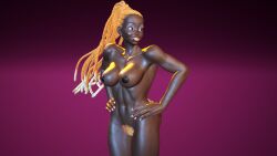 3d athletic athletic_female black_hair brown_eyes busty capcom dark-skinned_female dark_skin dreadlocks female female_focus female_only hourglass_figure khaledantar666 kimberly_jackson long_hair mod street_fighter street_fighter_6 tagme wide_hips