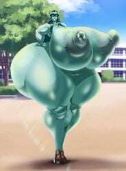 ass_bigger_than_head ass_bigger_than_torso breasts_bigger_than_head breasts_bigger_than_torso cfpkosmodan female hyper hyper_ass hyper_penis looking_at_viewer massive_ass massive_breasts naked tagme