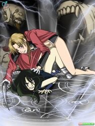 alphonse_elric black_hair blonde_hair cum fullmetal_alchemist gay gay_sex palcomix rear_deliveries tagme wrath_(fullmetal_alchemist) yaoi