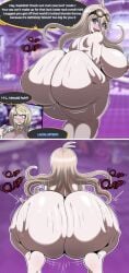 akamatsu_kaede ass ass ass_focus big_ass big_breasts big_butt blonde_hair clap clapping_ass clapping_buttocks clapping_cheeks danganronpa danganronpa_v3 dat_ass huge_ass huge_breasts hyper_ass hyper_butt iruma_miu jiggle long_hair naver naverart short_hair silver_eyes thick_ass thick_thighs twerk twerking